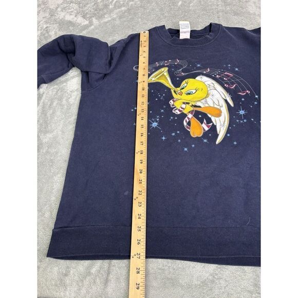Vintage 1999 Looney Tunes Tweety Pullover Sweatshirt Women's Size 1X Blue - Picture 9 of 10